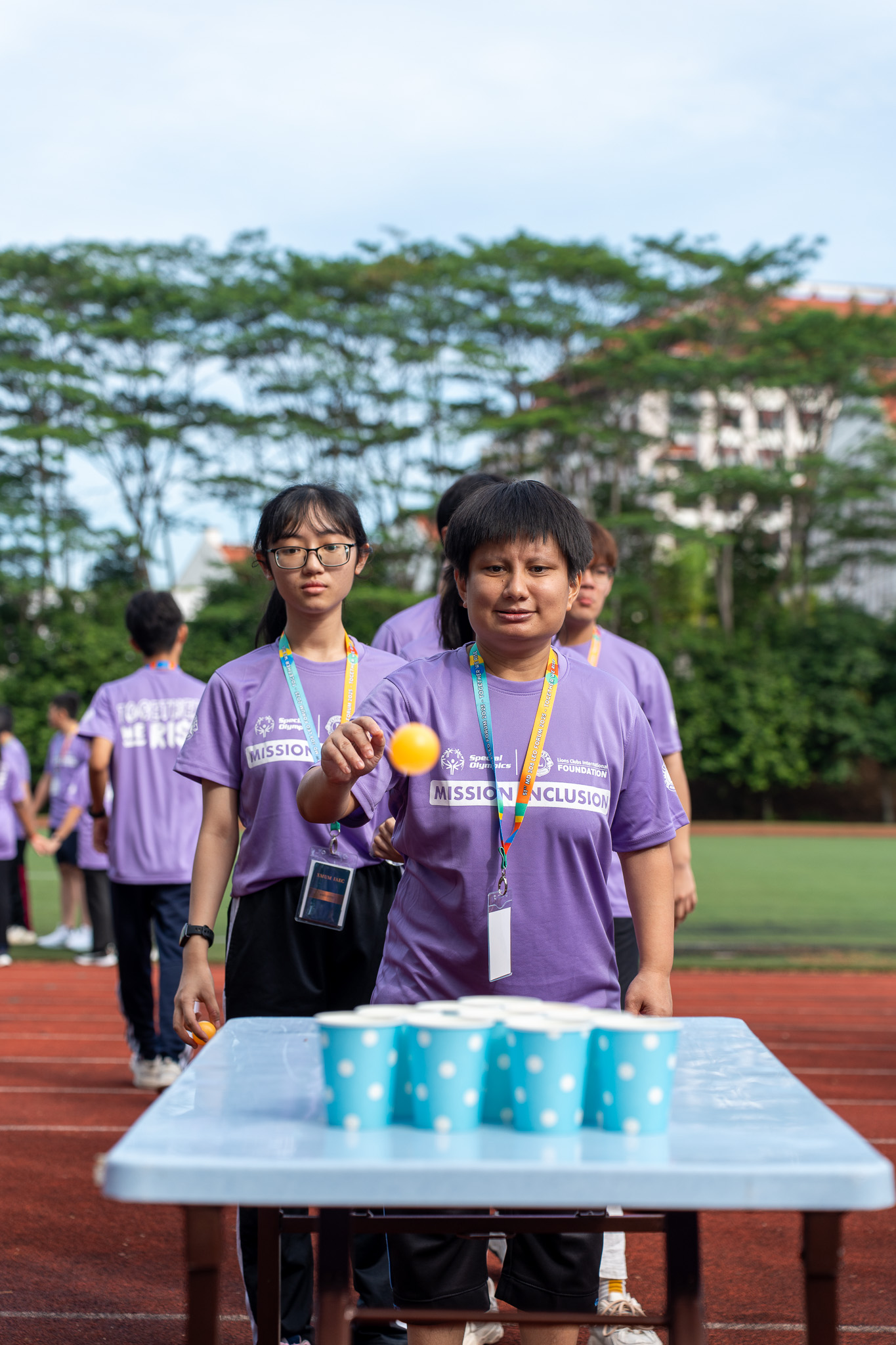Special Olympics participants