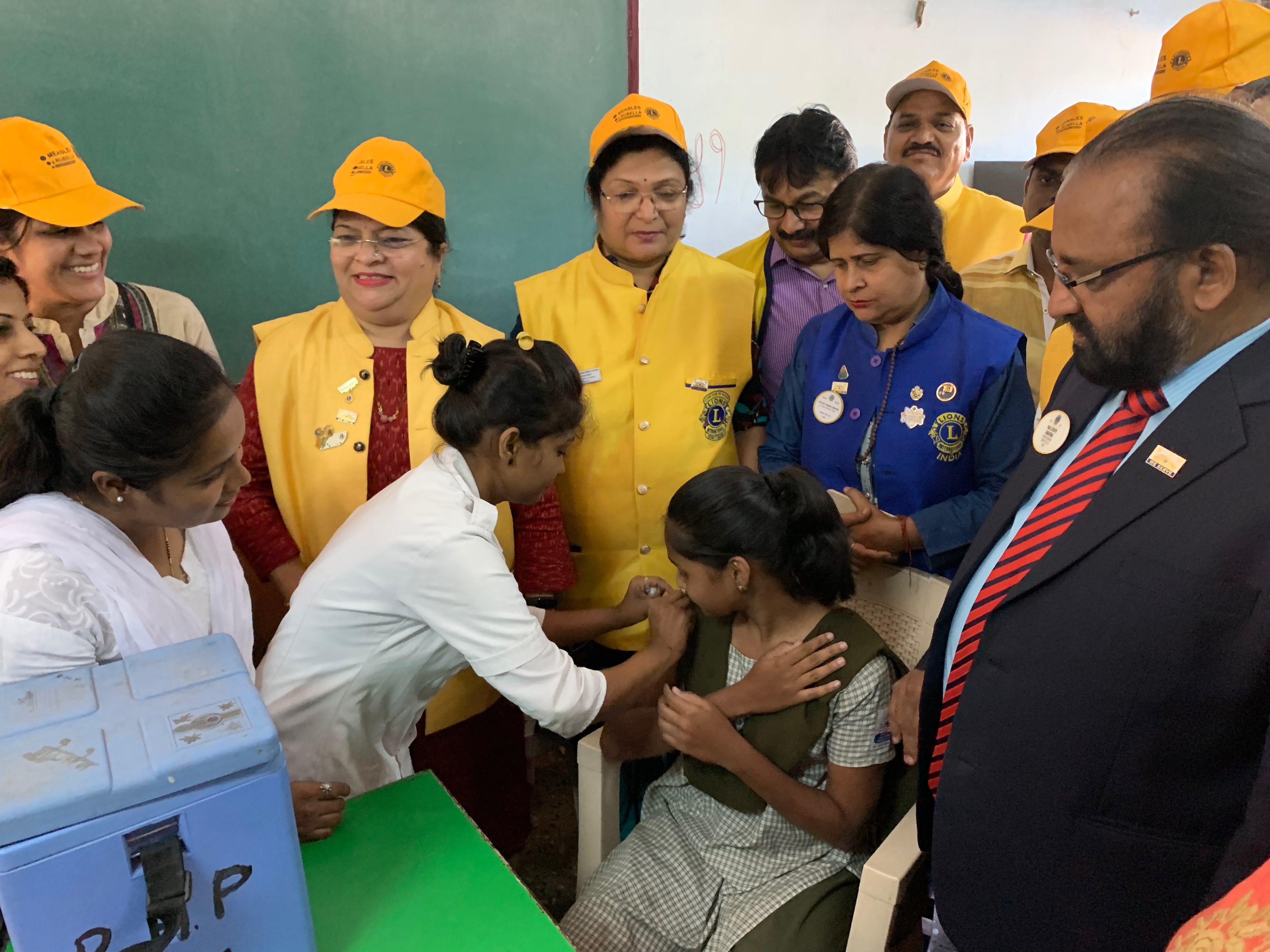 Lions Raise Millions to Vaccinate Millions School Visit image