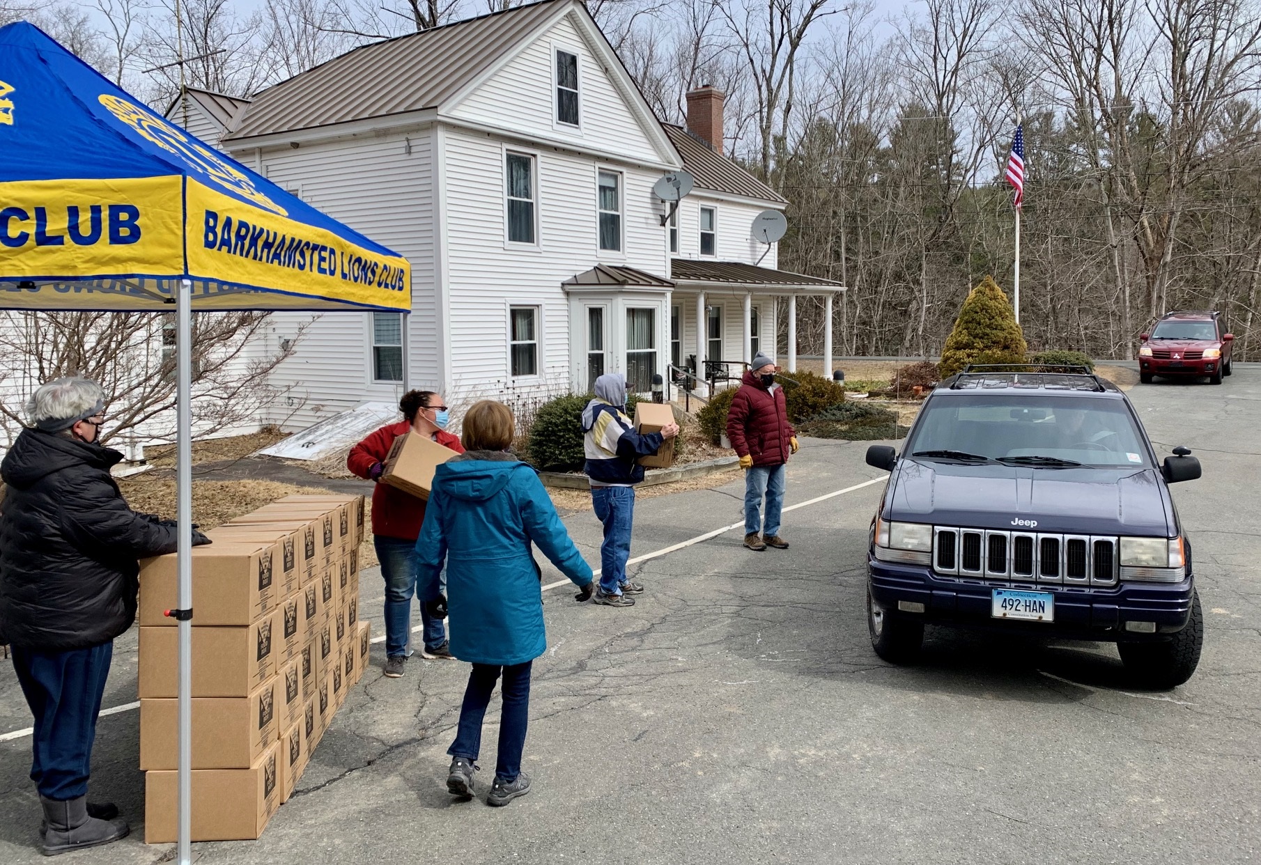Image of some members of the Barkhamsted Lions Club. This club has been serving their town since 1966.