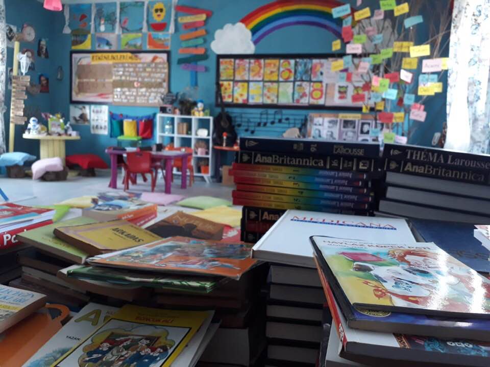 Books in classroom