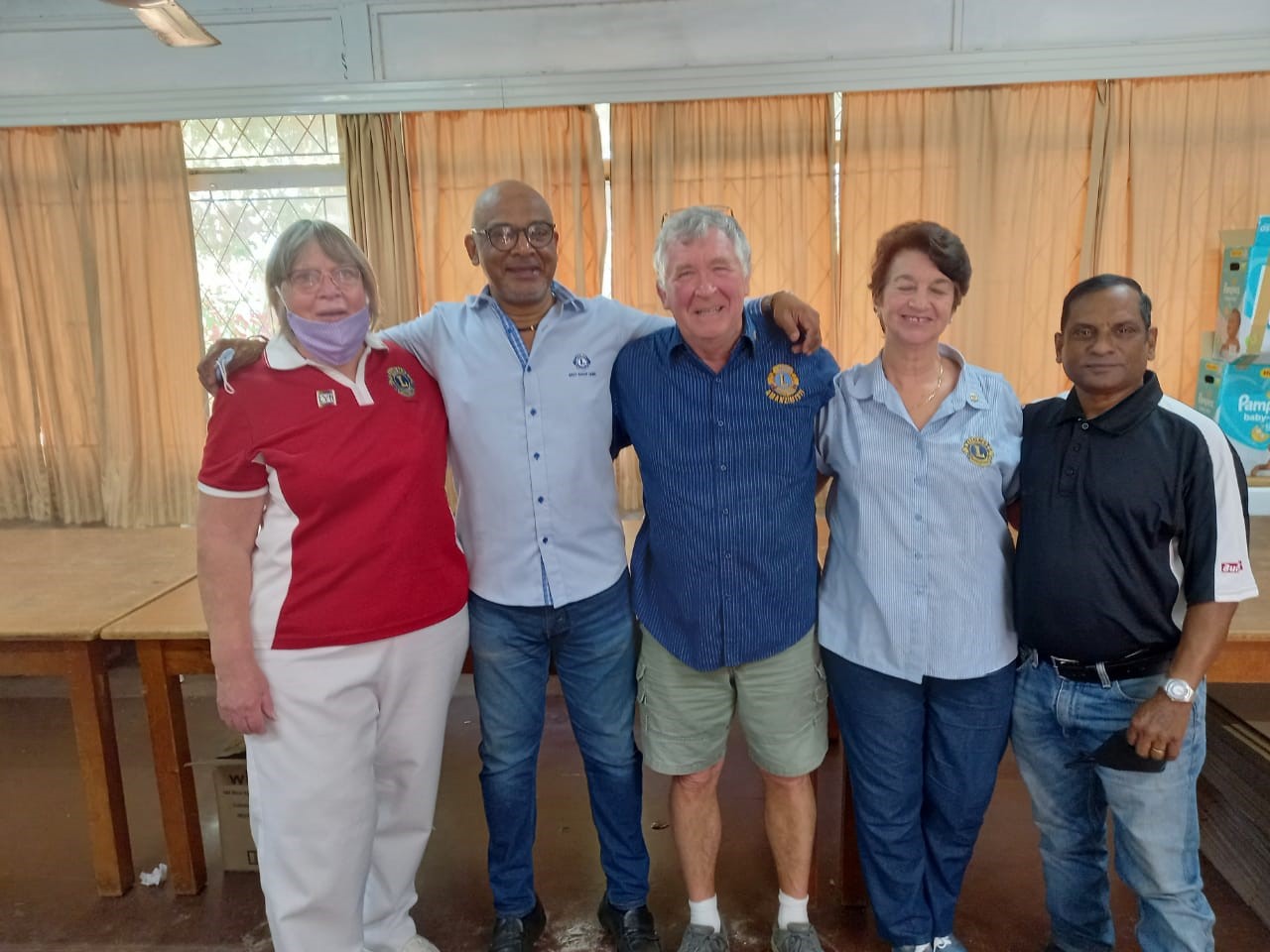 Lion Perry with other Lion volunteers
