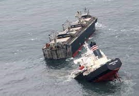 Restos del accidente del Crimson Polaris
