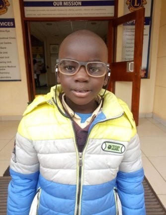 Little boy wearing eyeglasses