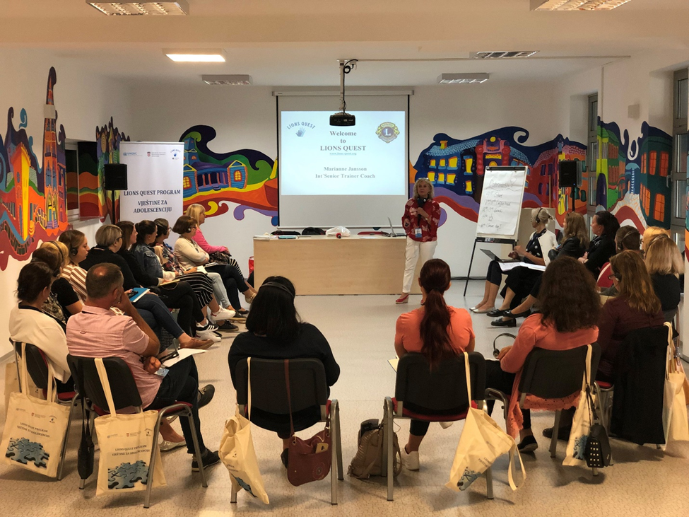 LCIF and UNODC Expand Lions Quest to Croatia