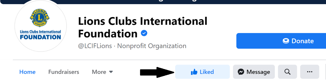 image showing where to like the page in Facebook.